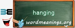 WordMeaning blackboard for hanging